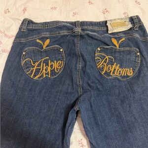 Apple Bottoms Women's Denim Jeans with Gold Accents